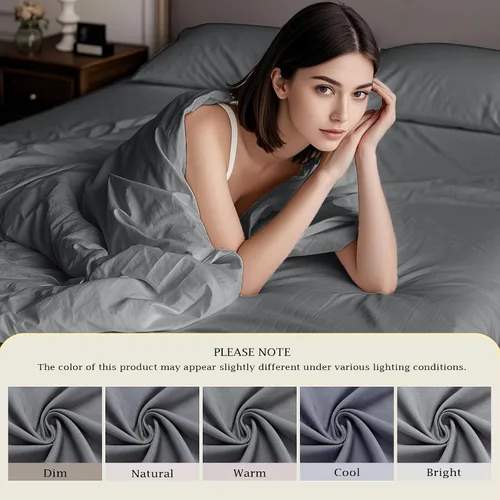 Miniatura 6 de FreshCulture Sábana Bajera Ajustable Twin XL Solamente – Sábana Bajera Ajustable de Calidad Premium de Hotel para Cama Twin XL – Microfibra Gris