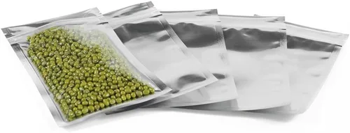 Miniatura 3 de Bolsa resellable de Mylar con cremallera para almacenamiento de alimentos, bolsas de papel de aluminio a prueba de olores, 100