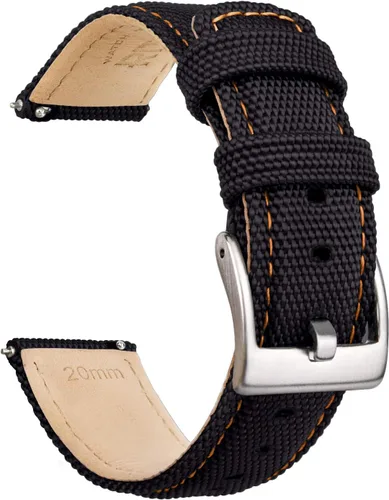 Miniatura 17 de Ritche - Banda de reloj de tela de vela de liberación rápida, compatible con Samsung Galaxy Watch 6 Classic 43 mm 47 mm 40 mm 44 mm, Timex / Seiko