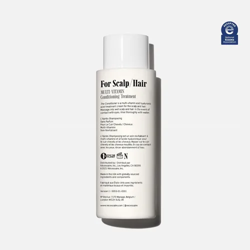 Miniatura 2 de Nécessaire El acondicionador. Sin fragancia. Tratamiento hidratante para cuero cabelludo + cabello. Ácido hialurónico. Hipoalergénico. Probado por
