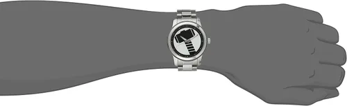Miniatura 2 de Marvel W001781 The Avengers Thor Reloj analógico de cuarzo plateado para hombre Negro thor black Movimiento de cuarzo