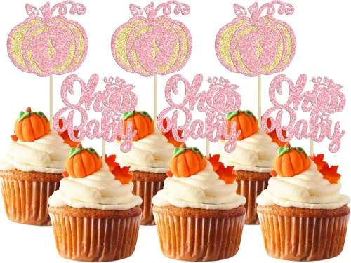 Miniatura 9 de Gyufise Decoración para pastel de calabaza pequeña, decoración de pastel de calabaza, baby shower, decoración de pastel temático de otoño, baby