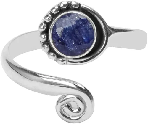 Miniatura 71 de Gemstone Stone Toe Ring 925 Sterling Silver Feet Body Jewellery Handame Toe Ring Gemstone Adjustable Toering For Girls Women Gift Jewellery