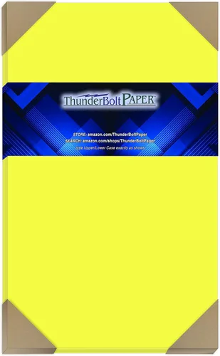 Miniatura 16 de 100 cartulina de color amarillo neón brillante fluorescente – 8.5 x 11 pulgadas (8.5 x 11 pulgadas) letra estándar Tamaño del volante – Papel