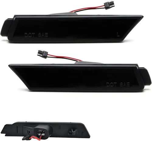 Miniatura 7 de iJDMTOY Lente ahumada 27-SMD ámbar Full LED delantero parachoques lateral kit de luz de marcador compatible con Chevy Camaro 2010-15 reemplazar OEM