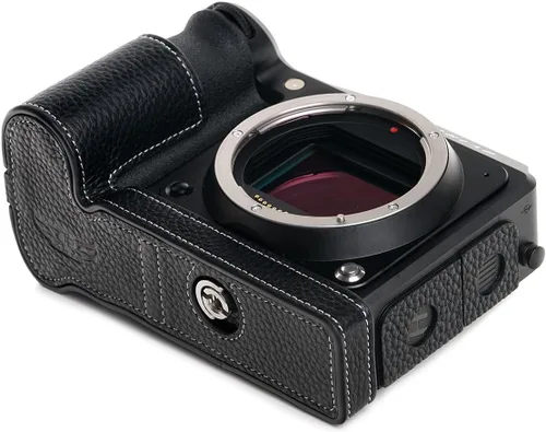 Miniatura 6 de Hecho a mano Cuero auténtico medio cámara caso bolsa cubierta para Hasselblad X2D 100C color negro