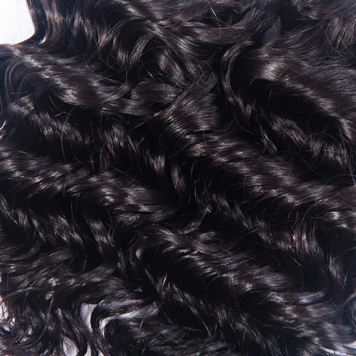 Miniatura 7 de Extensiones de cabello humano brasileño ondas profundas 4 paquetes 50 g 20 cm 10A rizado corto y esponjoso, onda profunda cosida en remmy, cabello