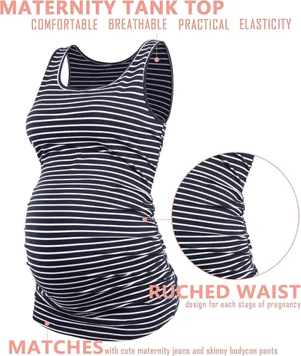 Miniatura 3 de Camiseta sin mangas para maternidad, tallas grandes