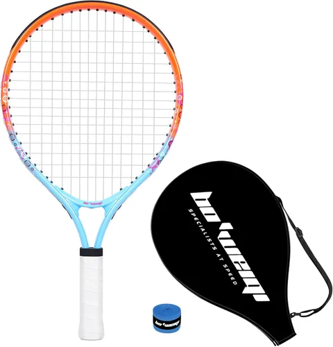 bo'weiqi Raqueta de tenis para niños de 17"-25" para edades de 2-12 años, raqueta de tenis juvenil ligera para niñas y niños, deportes al aire