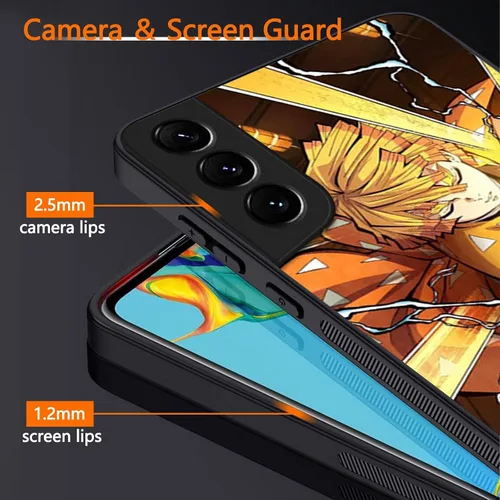 Miniatura 5 de Funda 3D Anime Motion para Samsung Galaxy S22 de 6.1 pulgadas, a prueba de golpes, suave, antiarañazos, manga cambiable, compatible con Samsung