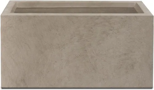 Miniatura 24 de Kante Macetero rectangular de hormigón de 23.2 pulgadas de largo, macetas grandes para interiores y exteriores con orificio de drenaje y tapón