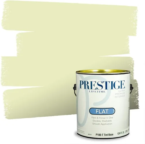 Miniatura 118 de PRESTIGE Pinturas Pintura interior e imprimación en uno, 1 galón, cáscara de huevo, aventura