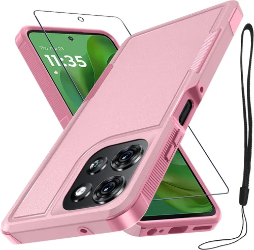 Miniatura 43 de Funda compatible con Moto G 5G 2024, cuerpo completo, resistente, resistente, a prueba de golpes, con correa de cordón, protector de pantalla