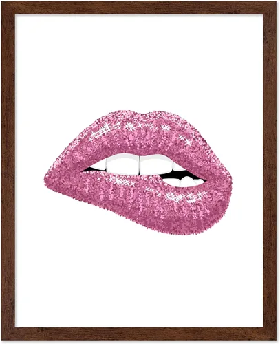 Miniatura 60 de Poster Master Impresión de labios dorados, póster de mordida de labio, arte moderno y minimalista, regalo bohemio para hombres y mujeres, diseño