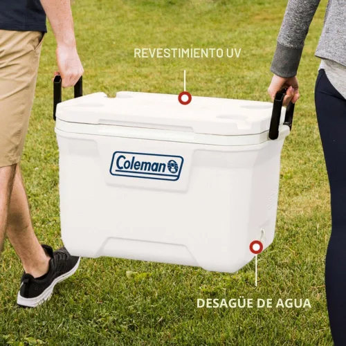 Miniatura 5 de Coleman Marine Cooler with Fully Insulated UV Guard Lid & Body, Keeps Ice for 3+ Days, Great for Boating & Fishing, 52qt/100qt Wheeled/120qt Options