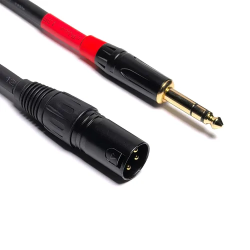 Miniatura 3 de Cable XLR de 1/4 de pulgada a 3 pines, cable equilibrado de micrófono TRS macho a XLR macho de 0.250 in (1 pie)