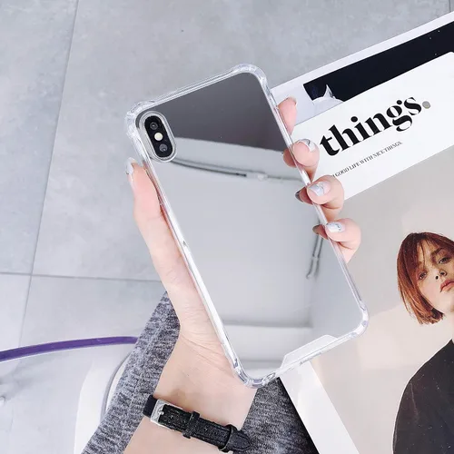 Miniatura 22 de Funda compatible con iPhone 11 con espejo con parachoques a prueba de golpes, parte trasera dura, delgada, cubierta protectora delgada para niñas