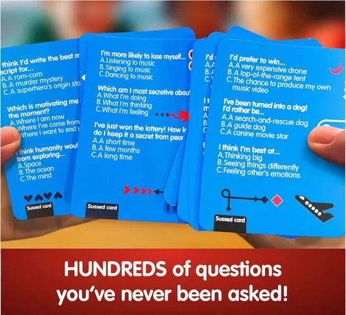 Miniatura 2 de SUSSED El Loco Juego de Cartas "¿Qué Harías?" - Regalo de Relleno de Calceta para Adolescentes, Niños y Niñas - Diversión Social para Niños de 10+