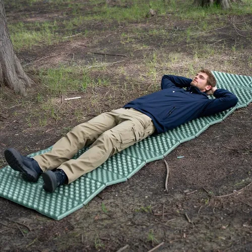 Miniatura 6 de Alfombrilla de espuma para acampar y mochilero, impermeable, suave, ultraligera para adultos y niños, plegable, fácil almacenamiento, protección
