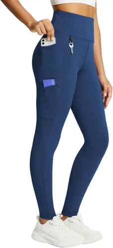 Miniatura 24 de baleaf Leggings con forro polar para mujer, impermeables, pantalones de senderismo de invierno, mallas térmicas para correr, bolsillos