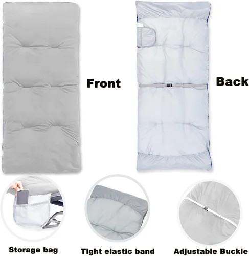 Miniatura 2 de Almohadilla de dormir gruesa para acampar, cojines de campamento de microfibra suaves y cómodos para adultos, colchonetas plegables ligeras