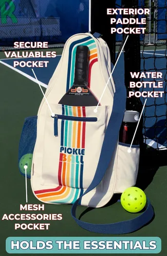 Miniatura 2 de STEEL MILL AND CO. Bolsas de pickleball para mujeres y hombres, bolsa de pickleball unisex con capacidad para 4 paletas de pickleball, bolsa