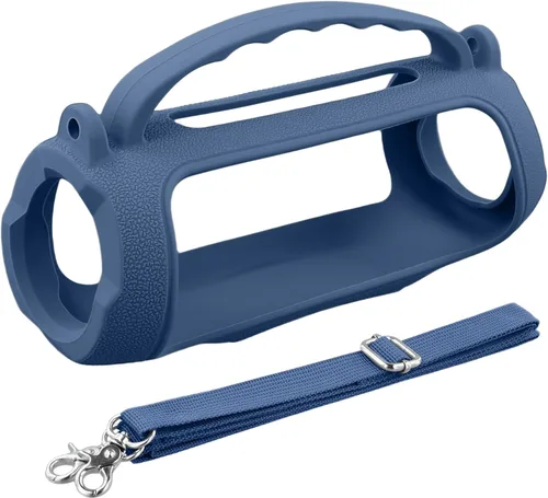 Miniatura 2 de Funda de silicona compatible con JBL Charge 5, altavoz Bluetooth portátil e impermeable (Cubierta de silicona azul)