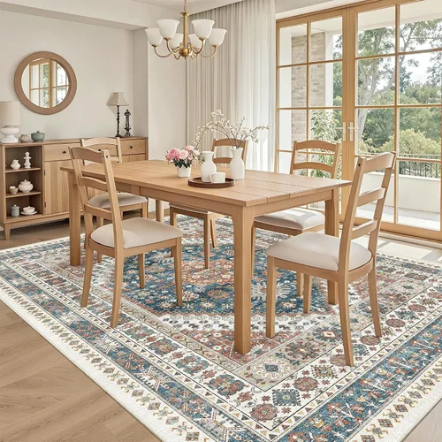 Miniatura 236 de Madane Tapete lavable de 2 x 10 pies para pasillo, cocina, recibidor, clásico, suave, antideslizante para interiores, casa de campo, baño, sala