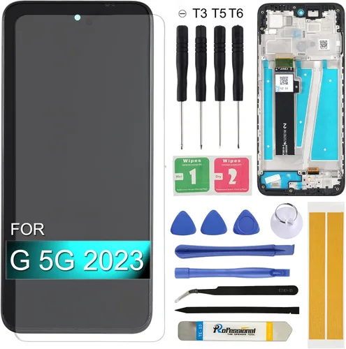 Miniatura 11 de Reemplazo de pantalla para Motorola G 5G 2022 XT2213-3 XT2213-2 XT2213 6.5 pulgadas Asamblea LCD pantalla táctil digitalizador con herramientas