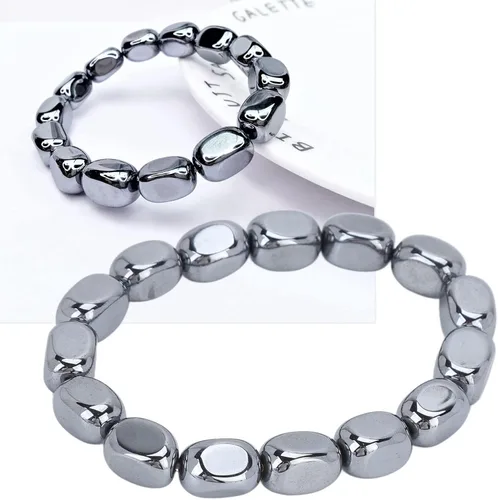 Miniatura 6 de Terahertz - Collar de piedra de energía, de moda, con cuentas naturales elásticas sueltas, para mujeres y hombres