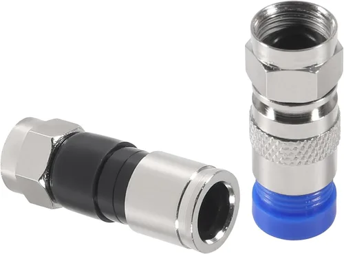 Miniatura 8 de ACEIRMC Kit de crimpadora de cables coaxiales para RG6 RG59, herramienta de compresión coaxial, pelacables con 20 conectores de compresión F