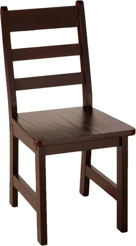 Miniatura 3 de Lipper International – Juego de 2 sillas y mesa rectangular para niños, color avellana, Madera, Espresso