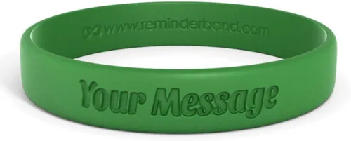 Miniatura 33 de Reminderband - Pulsera clásica de silicona 100% personalizada – Pulsera de goma de silicona personalizada – Personalizable, eventos, regalos, apoyo