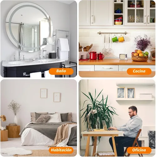 Miniatura 4 de 24 piezas de colgadores de cuadros sin clavos, perchas de pared sin clavos, ganchos de pared adhesivos, para usar en la cocina, baño, hogar