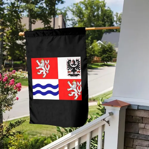 Miniatura 5 de POOEDSO Flag Map of Central Bohemian Region Garden Flags 12x18Inch Double Sided Outdoor Yard Decoration Garden Flag For Patio Lawn Home Welcome Flags