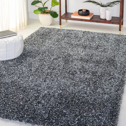 Miniatura 19 de SAFAVIEH Malibu Shag Collection - Alfombra decorativa, 3 x 5 pies, carbón, hecha a mano, sólida, 1.4 pulgadas de grosor, ideal para zonas de alto