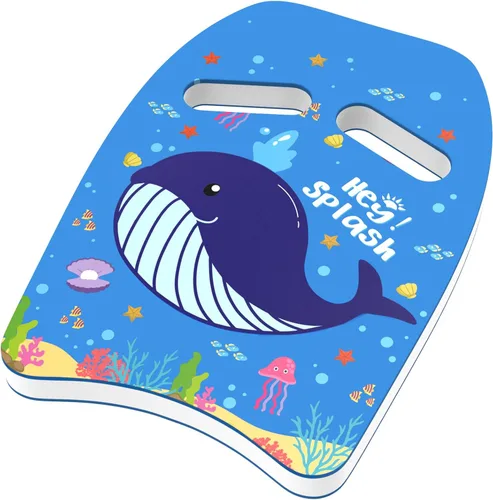 HeySplash Tabla de natación para niños, tabla de natación con bonito patrón de ayuda de entrenamiento de natación para niños, equipos de ejercicio