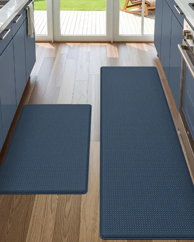 Miniatura 12 de DEXI Alfombrillas de Cocina Acolchadas Anti Fatiga, 17x59, Alfombra de Pasillo para Estar de Pie Impermeable, Espuma Viscoelástica Cómoda Acolchada