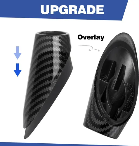 Miniatura 6 de Funda de Montaje de Antena AM FM Compatible con 2011 2012 2013 2014 2015 2016 2017 2018 Dodge RAM 1500 2500 3500 Accesorios Color Fibra de Carbono