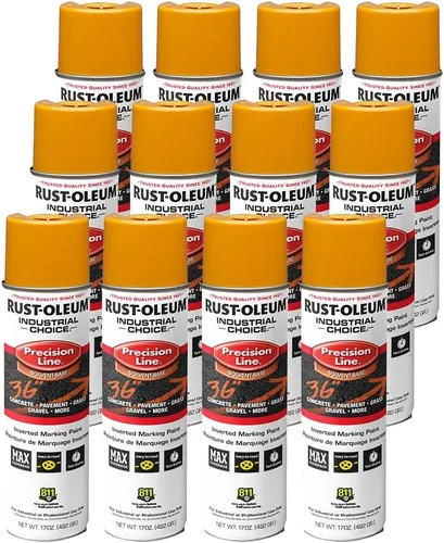 Miniatura 15 de Rust-Oleum 203023 Industrial Choice - Pintura en aerosol para marcado a base de disolvente invertido, 17 onzas, verde fluorescente