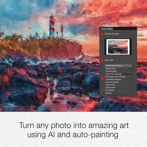 Miniatura 5 de Corel Painter Essentials 8 Software de pintura digital para principiantes Paquete exclusivo de pinceles de Amazon [Descarga de PC]