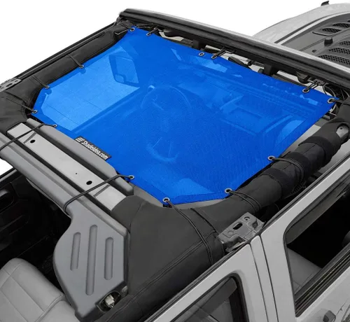 Miniatura 84 de Shadeidea JK - Parasol superior compatible con Jeep Wrangler JKU, cubierta de techo de malla suave (2007-2018) - Bloqueador de ruido de viento UV