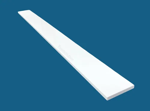Miniatura 3 de Umbral de Mármol Artificial Súper Blanco para Bordillo de Ducha, Protector contra Salpicaduras de Tocador de Baño, Alféizar de Ventana, Transiciones