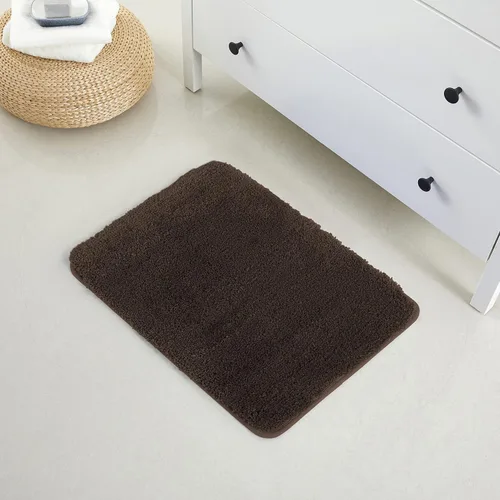 Miniatura 3 de YHF - Alfombras de baño de 17 x 24 pulgadas, extra gruesas y suaves, de microfibra peluda, lavables a máquina, alfombras de baño absorbentes, tapete