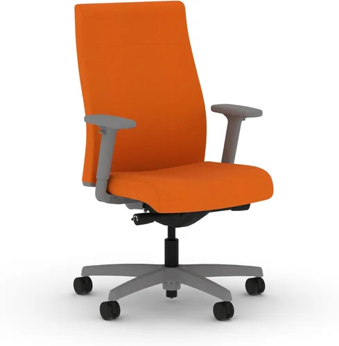 HON Ignition 2.0 - Silla de oficina de tela, tapizada, brazos ajustables, silla de oficina ergonómica ejecutiva reclinable, con inclinación