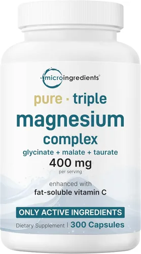 Miniatura 6 de Micro Ingredients Vitamina D3 5,000iu + K2 100mcg cápsulas blandas y complejo de magnesio triple puro de 400 mg cápsulas Paquete de 2 Vitaminas