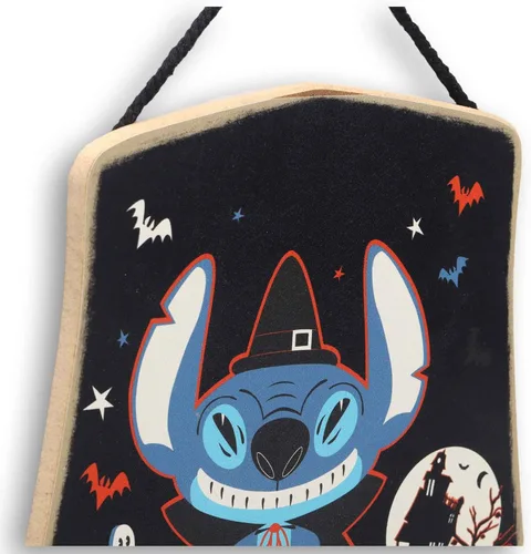 Miniatura 4 de Disney Lilo and Stitch Boo - Decoración de pared de madera para Halloween, divertido letrero de Halloween para decoración del hogar Azul y rojo