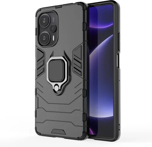 Miniatura 3 de Funda para Xiaomi Poco F5 5G, soporte magnético para automóvil para Xiaomi Poco F5 5G 23049PCD8G/Redmi Note 12 Turbo 5G 23049RAD8C0 Case Negro