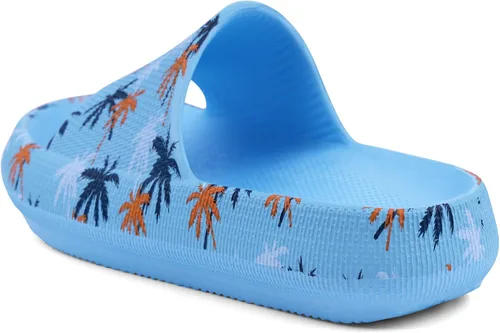 Miniatura 3 de FJPTREN Zapatos de nube para niños y niñas, sandalias acolchadas antideslizantes, zapatos de ducha ligeros, plataforma para niños, suela gruesa