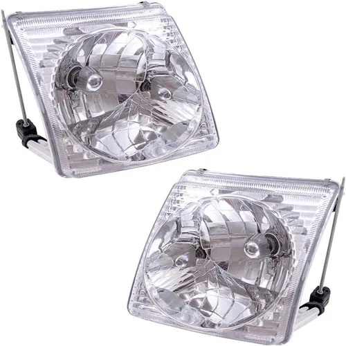Brock - Faros delanteros de repuesto para conductor y pasajero, compatibles con camioneta Explorer Sport Trac 2001-2005 1L5Z 13008 BA 1L5Z 13008 AA